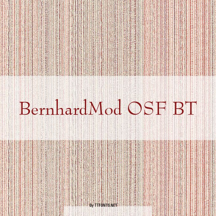 BernhardMod OSF BT example